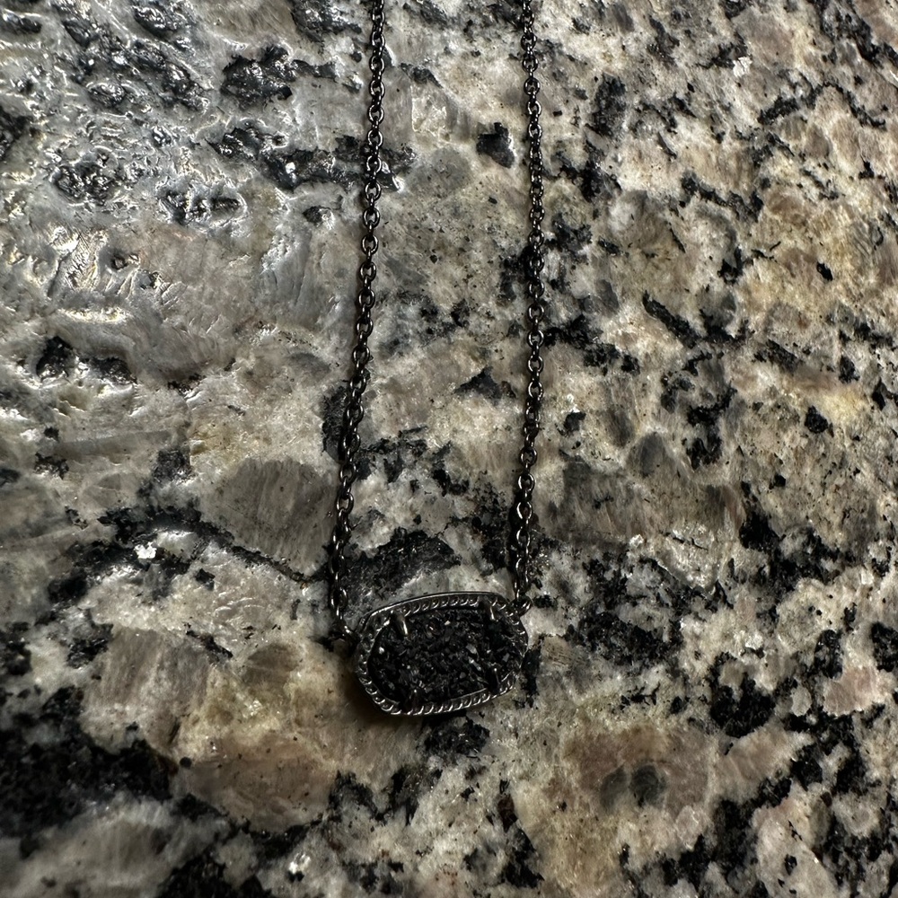 Kendra Scott Black Pendant Necklace